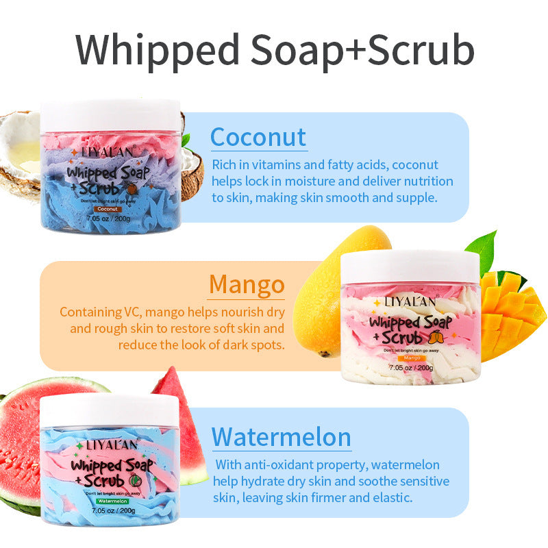 Liyalan Whipped Body Soap & Scrub