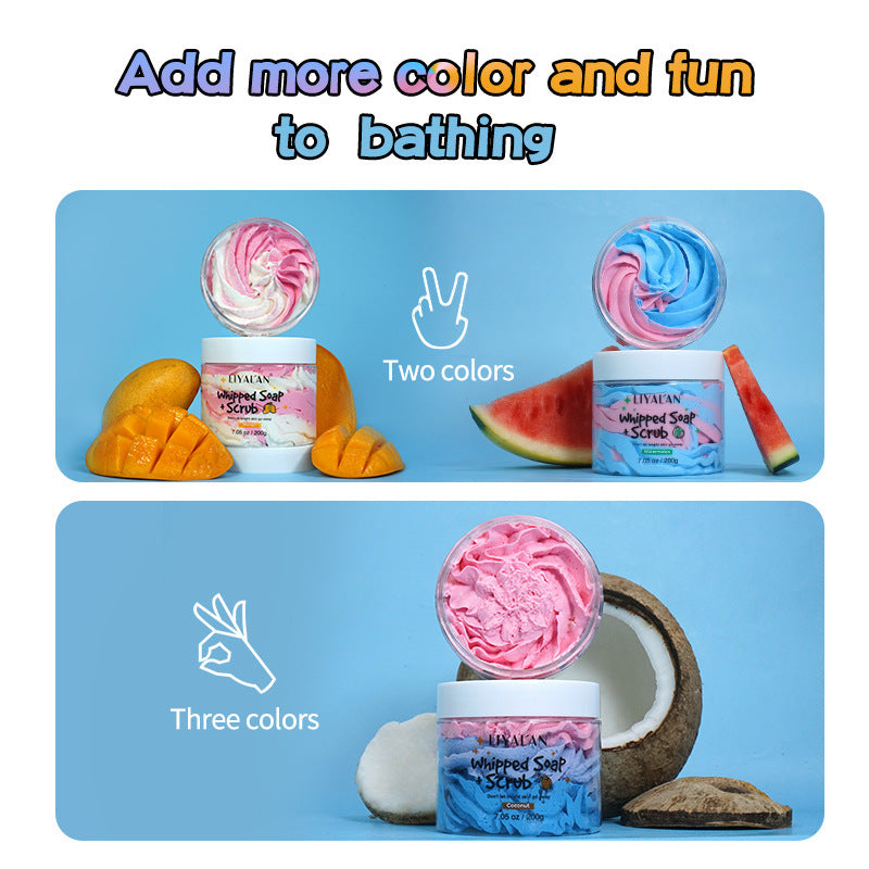Liyalan Whipped Body Soap & Scrub