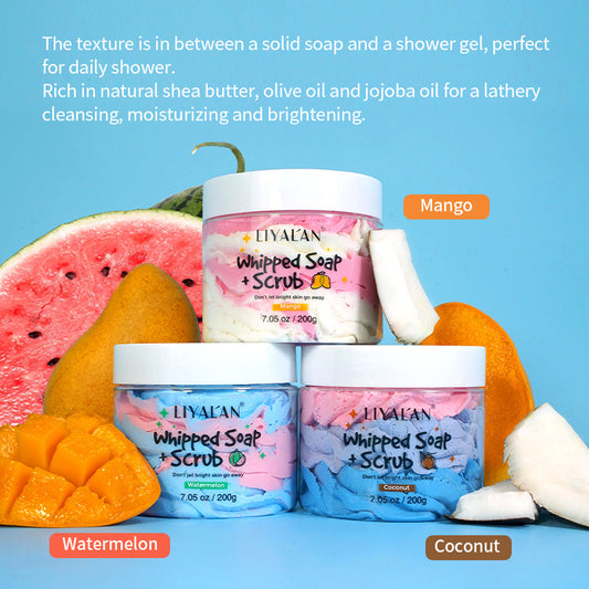 Liyalan Whipped Body Soap & Scrub